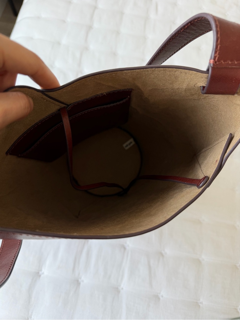 Cult Gaia Aldari Leather Shoulder Bag Cognac Brown - Picture 10 of 15